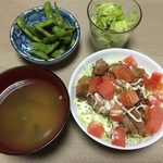 焼き鳥丼の献立