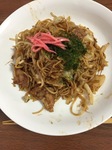 お好み焼きの残りで焼きそば