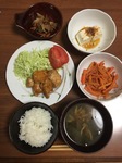 鶏むね肉の甘酢煮の献立