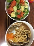 すき焼きの残りでうどん ランチ