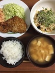 揚げないとんかつの献立
