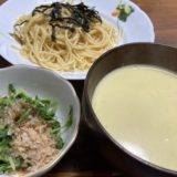 たらこスパゲティでランチ