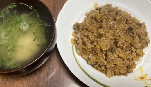 白菜大玉一玉使い切りチャレンジ　その7 ドライカレー