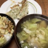 白菜大玉一玉使い切りチャレンジ　その9   白菜尽くしのランチ