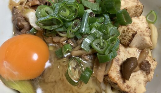 一から作るすき焼きうどんは大変