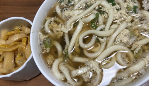 おでんの汁活用法　その2 かき玉うどん