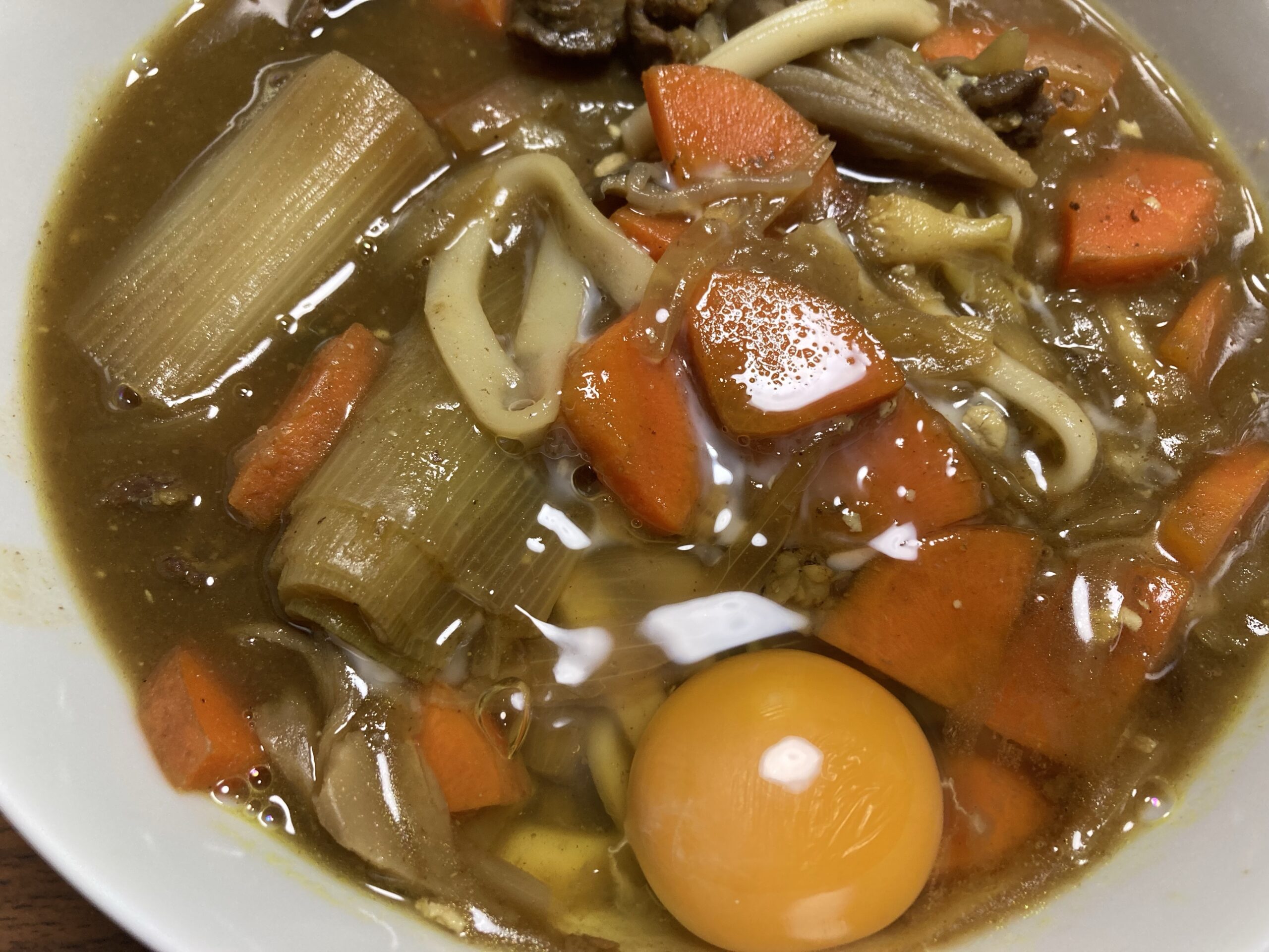 すき焼きの残りとカレーの残りでカレーうどん 新米主婦の和食献立表