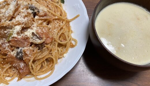 干し椎茸がポイントのナポリタンでランチ