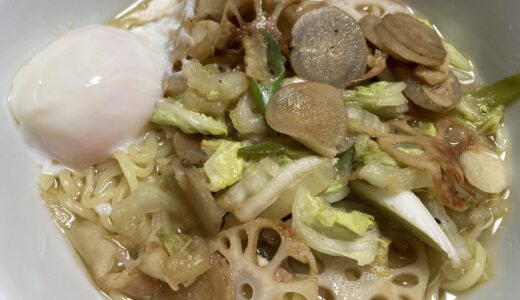 塩ラーメンはやっぱりお野菜たっぷりタンメンに