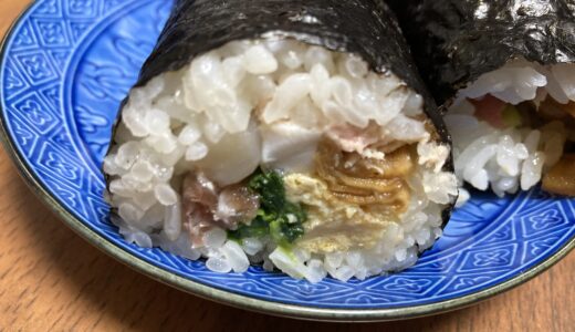 節分♪まきすがなくても大丈夫。 恵方巻き