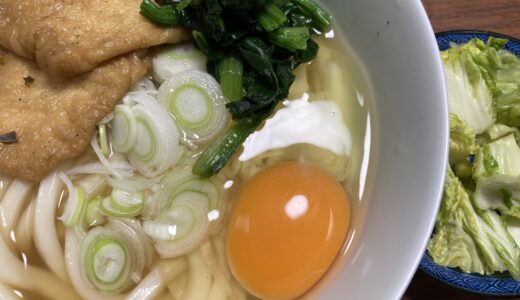 常温保存できるうどんできつねうどん