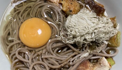 鶏南蛮そば　こんがり焼いた鶏肉とネギがポイント♪