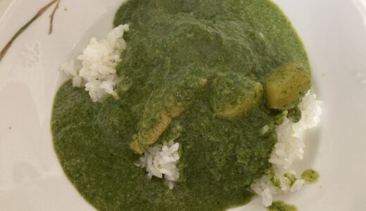 バターチキンカレーからのほうれん草のカレーへリメイク