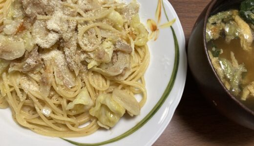 ニンニクでペペロンチーノ