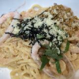 うにが食べられる♪ ”大満足”本気うに100%のイカたらこバターパスタ　ウェンディーズ・ファーストキッチン