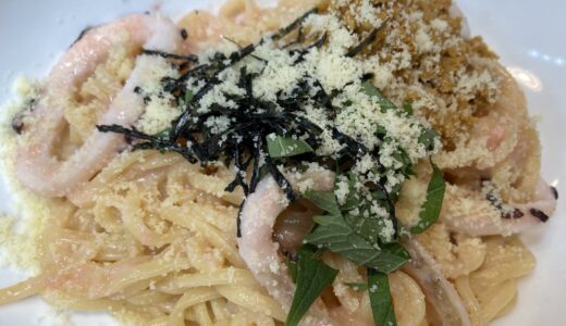 うにが食べられる♪ ”大満足”本気うに100%のイカたらこバターパスタ　ウェンディーズ・ファーストキッチン
