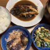 カレイの煮付けの献立