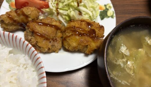 ヒレカツの献立